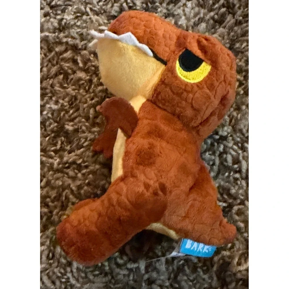 Bark-Plush Dog Toys Stella Stegosaurs, Tyrion Tyrannosaurus. Domion Pyoraptor
